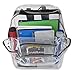 Clear Backpack Heavy Duty Transparent Bookbag for Kids, Boys, Girls, School, Travel, Stadium Approved (Grey)