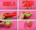 Anseahawk 10 Assorted Colors Strawberry Shopping Bag Reusable Foldable ECO Plastic Bags Pouch Shoulder Tote
