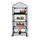 Gardman R687 4-Tier Mini Greenhouse, 27" Long x 18" Wide x 63" High