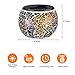 Solar Decoration Table Light- Solar Mosaic Glass Table Lights Waterproof Multi-Color Night Lights Table Lamps Garden Christmas Decorative Lighting (2 Pack)