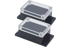 Junction Box, Zulkit Project Box IP65 Waterproof Outdoor Box ABS Plastic Electrical Boxes Electronic Enclosure with Fixed Ear