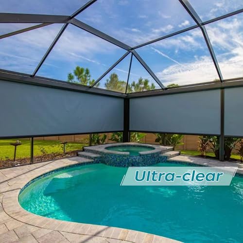 Ailinscn Mosquito Net Window, 120 x 1500 cm, 304 Stainless Steel High Light Transmission Mosquito Net Door Window by the Metre, for Doors, Windows, Patio, Porch and Pool, Roof Velux