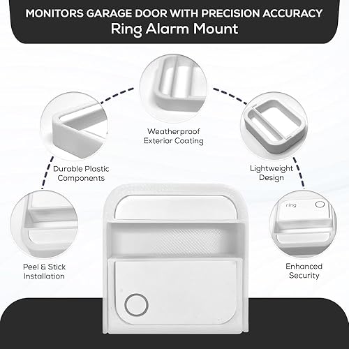 Ring Alarm System Garage Door Mount Ring Contact Sensor Holder Compatible  for Garage Door