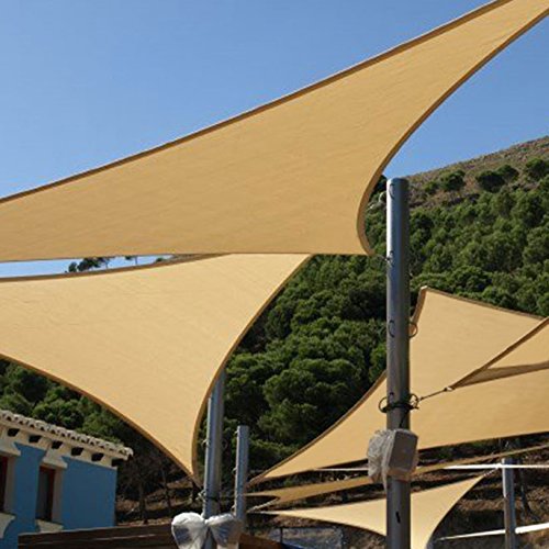 Shade&Beyond Shade Sail Triangle 15’x15’x21′ Patio Sunshade Sail for Patio ...