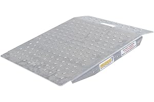 Guardian Heavy-Duty Aluminum Ramp, Portable Loading Platform, 750 Lbs Capacity, Silver - Load Equipment and Accessories for M