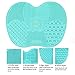 Silicone Makeup Brush Cleaning Mat, Makeup Brush Cleaner,Makeup Brush Cleaner Pad,Cosmetic Brush Cleaning Mat Portable Washing Tool Scrubber with Suction Cup (Mint Green)