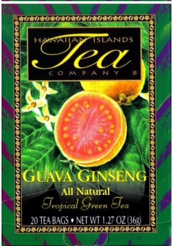 Hawaiian Value Pack Islands Tea Guava Ginseng Green 2 Boxes