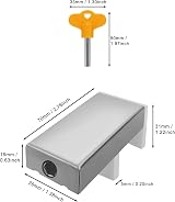 anyuan boy 2Pcs Sliding Window Door Locks Sash Stopper Aluminum Alloy Plastic view 2