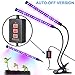 Dual-lamp Grow Light Aotson 36LEDs Adjustable 3 Modes Timer(3H/6H/12H) Dimmable 4 Levels Grow Lamp Lights Bulbs with Flexible 360 Degree Gooseneck for Indoor Plants Hydroponics Greenhouse Gardening