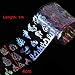 Nail Foil Transfer Sticker,Flame Design Nail Art Stickers Tips Wraps Foil Transfer Adhesive Glitters Acrylic DIY Nail Decoration