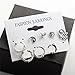 MTRSUE Boho Earring Set Punk Vintage Punk Earring Women Jewelry (Silver) (Silver2)