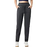 AARYA Sweatpants for Women Fleece Lined Winter Thermal Travel Pants Cold Weather Golf Hiking Work Casual with Pockets