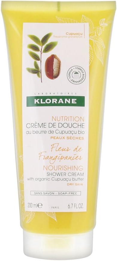Klorane Nourishing Shower Cream with Organic Cupuaçu Frangipani Flower 200ml