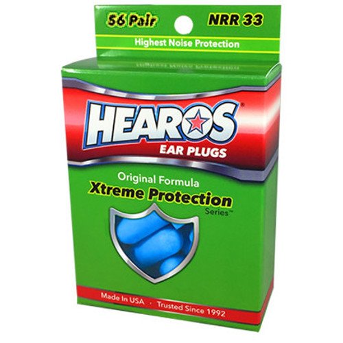 HEAROS Xtreme Protection Series Ear Plugs, Blue, 56 Pair