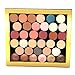 Large Magnetic Empty Makeup Palette with Mirror, Depotting Spatula and 20 Magnetic Stickers for Depotted Eyeshadow, Blush, Pressed Powders, Foundation Creams and More