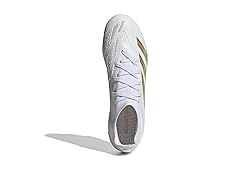 adidas Pro Firm Ground, White/Gold Metallic/Sandy