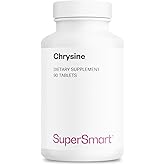 Supersmart - Chrysine 1500 mg Per Day - Powerful Natural Flavonoid - Chrysin to Help Balance Hormone | Non-GMO & Gluten Free - 90 Tablets