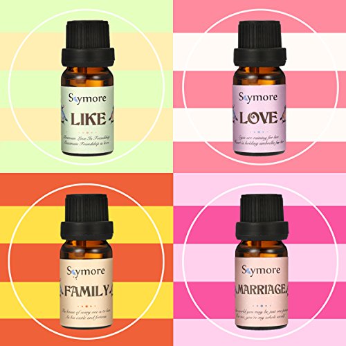 Skymroe 4 All-Natural Essential Oils with 4 Bath Bombs Valentine's Day Gift Set-Like, Love, Marriage, Family - Thumbnail 2