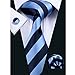 Hi-Tie Classic Blue Men's Tie Set Business