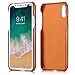 KAVAJ iPhone X/XS Case Leather Tokyo Cognac-Brown, Supports Wireless Charging (Qi), Slim-Fit Genuine Leather iPhone X Wallet Case Leather Bumper Case with Business Card Holder Cover