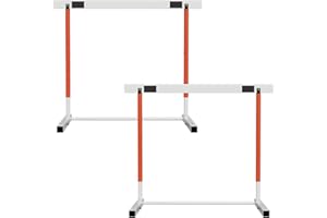ANNZOE Adjustable Track Hurdles for Training – 30" to 42" Height – Weighted Metal Hurdles Track and Field Equipment for Indoor & Outdoor Speed Drills – Track Hurdles Training Equipment for All Ages