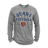 NFL Chicago Bears Men's Long Sleeve Game Time Tee, Large, Athletic Heather