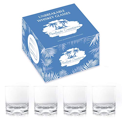 Poolside Unbreakable Tritan Plastic Cocktail Glasses For Whiskey