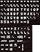 Large Print English Non-Transparent Keyboard Stickers Labels Overlays (Lexan® Polycarbonate, 3M® Adhesive) for The Visually Impaired (Non Transparent - Black with White Letters)