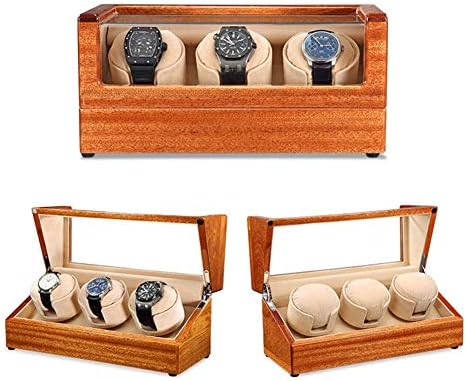 自動 ワインディングマシーン 3本巻き 腕時計アクセサリーケース 機械式時計収納ケース 自動巻き