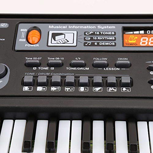 Mini Electronic Piano, FuriGer Digital Music Piano Keyboards 61 Key, Portable Multi-Function Electronic Musical Instrument with Microphone for Kids/Children/Toys/Gifts, Teaching/Educate for Beginners