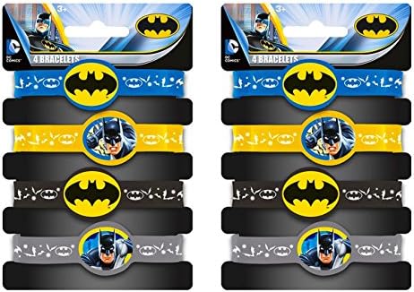 Batman Party Pack ~ 8 CT Bracelets