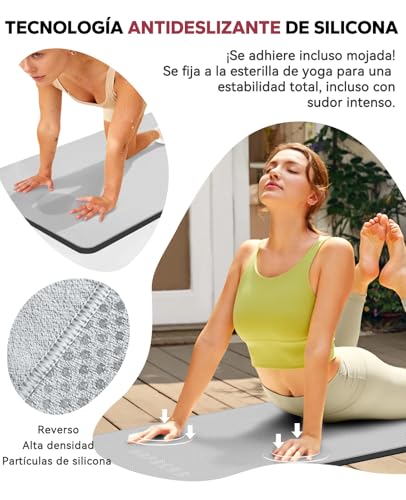 HAPBEAR Non-slip Yoga Towel 188 x 62 cm for with Grip Points | Super absorbent and soft microfiber, ideal for hot yoga, pilates and exercise fitness