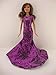 Awe Inspiring Purple Sequined Mermaid Gown Made to Fit Barbie Doll