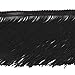 HEARTWISH Fringe Trim Lace Polyerter Fibre Tassel 6inch（″） Wide 10 Yards Long for Clothes Accessories and Latin Wedding Dress and DIY Lamp Shade Decoration Black White Red (Black)