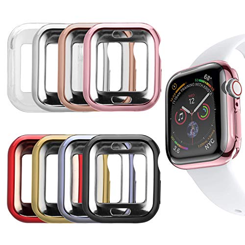 MAIRUI Compatible with Apple Watch Case 42mm [8 Pack] Protector Bumper Cover TPU Ultra-Slim Lightweight for iWatch Series 3/2/1, Sport/Edition