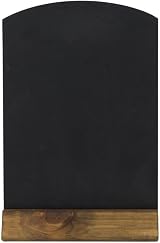 Chalkboards UK WC124F Table Top Chalkboard with Plinth A4 Rustic Brown view 3