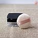 erioctry 15Gram Empty Square Foundation Make-up Powder Puff Box Case Container Compact with Mirror Sifter and Black FILP Lip Powder Puff Free
