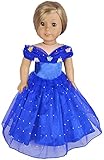 Ebuddy Halloween Costume Set Inspired By Cinderella Doll Clothes Dress Fits 18 Inch Doll
