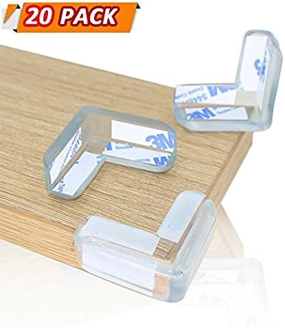 Amazon パック透明なテーブルコーナーガード子供の子供の安全のバンパーエッジの家具デスクのプロテクター コーナークッション ベビー マタニティ 通販