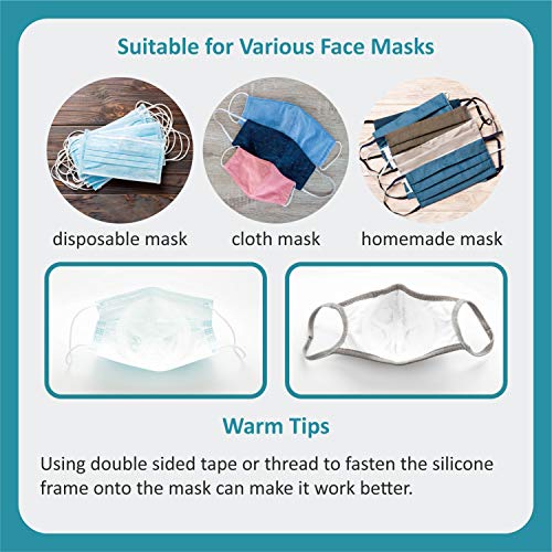 Silicone Face Mask Bracket (Translucent, 4 Pack) Pricepulse