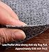 Ultra Strong Anti-Slip Rug Felt Pad 2 x 4 Feet Non Slip Area Gripper, Thin Profile Non Skid Carpet Mat Keep Your Rugs in Place- Gray