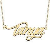 GR35Z9 Tanya Name Necklace Gift for Her His Friend