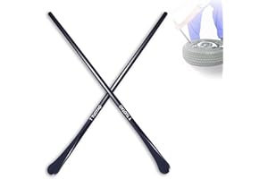 TUOTAO 2 PCS 33220 Tire Mt and Demount Spoon | 30 in x 4/5 in, Tire Iron Set Tire Changing Removal Tool for Cars/Trucks/Taxi/Tractor/Bus