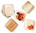 Leafily Palm Leaf Plates - 6 inch Square - Heavy Duty - Elegant - 100% Compostable - Better than Bamboo or Wood - Disposable - Biodegradable - Premium Party Plates - USDA Certified - 22 Count