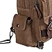 Ulgoo Canvas Messenger Bag Single Shoulder Backpack Durable Strap Travel Rucksack (Grey)
