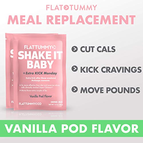 Flat Tummy Shake It Baby Protein Shakes 10 Meal Replacement Packs