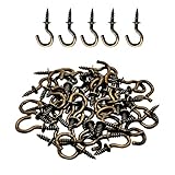 MYYZMY 120 Pcs 1/2 Inch Screw-in Hooks Nickel