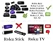 Amaz247 ARCBZB Replacement Remote for Roku 4/3/2/1, (HD, LT, XS, XD); DO NOT Support Roku Stick or Roku TV (6-Shortcuts Black)