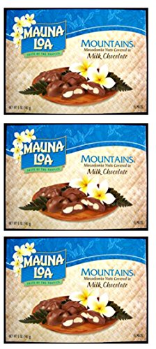 Multi Pack Mauna Loa Mountains Chocolate Covered Macadamia Nuts (3-5oz boxes) (3 Boxes-45 pieces) - Thumbnail 4