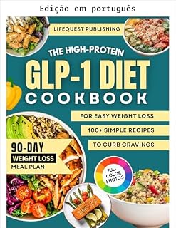 Livro Livro de receitas GLP-1 rico em proteínas para emagrecimento fácil